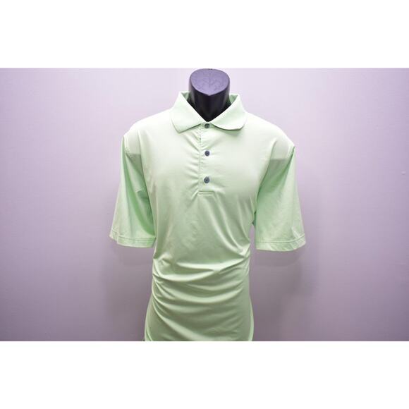 FootJoy Golf Polo Athletic Fit Green Dry Fitting Golf Shirt Mens Size Large - Picture 3 of 8